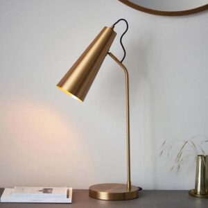 Kassel New Task Table Lamp In Antique Brass