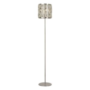 Bijou 1 Bulb Floor Lamp In Chrome With Crystal Glass