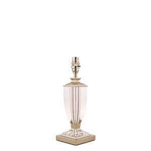 Laura Ashley Carson Polished Nickel Small Crystal Table Lamp Base